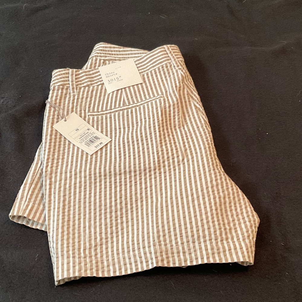 a new day Brown Striped Athletic Shorts